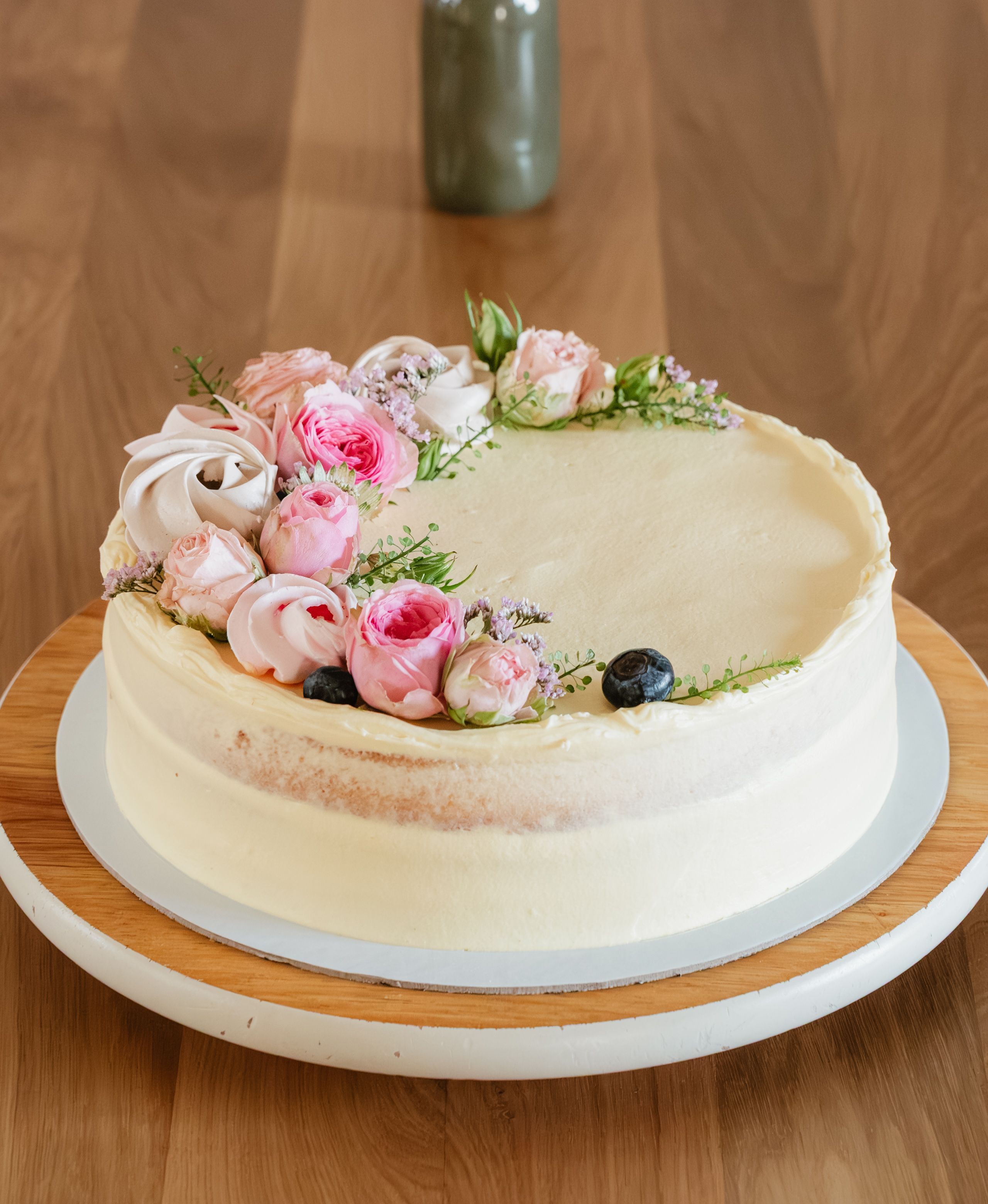 Vanilkovo-malinová torta